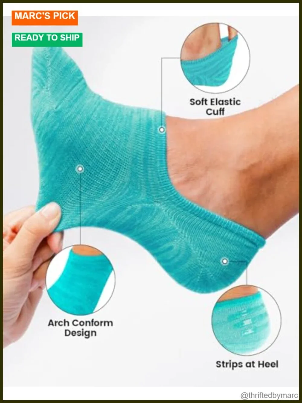 No Show Socks Men Low Cut Ankle Short Athletic Socks Non-Slip Grip 8 Pairs